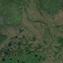 Woodchopper Alaska map(satellite map)