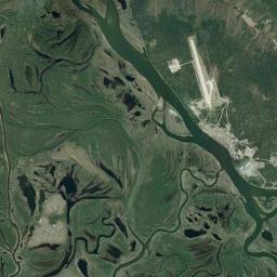 White Mountain Alaska map(satellite map)