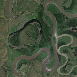 Toklat Alaska map(satellite map)