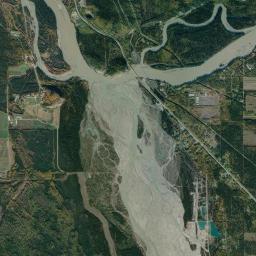 Big Delta Alaska map(satellite map)