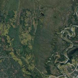 Gulkana Alaska map(satellite map)
