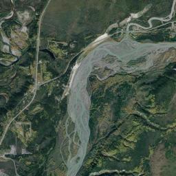 Gakona Junction Alaska map(satellite map)
