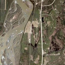 Montana Alaska map(satellite map)