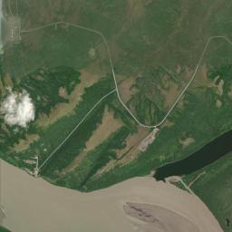 Pitkas Point Alaska map(satellite map)