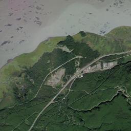 Eklutna Alaska map(satellite map)