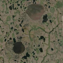 Tundra Alaska map(satellite map)