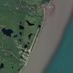 Tyonek Alaska map(satellite map)
