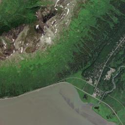 Girdwood Alaska map(satellite map)
