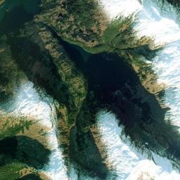 Golden Alaska map(satellite map)