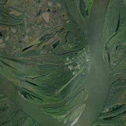 Akiak Alaska map(satellite map)