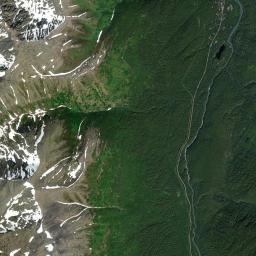 Sunrise Alaska map(satellite map)