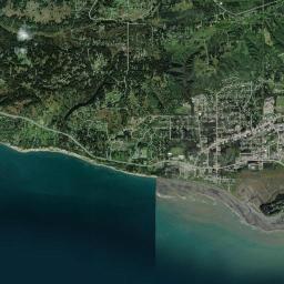 Homer Alaska map(satellite map)