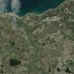 Kokhanok Alaska map(satellite map)