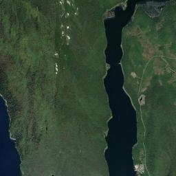 Hawk Inlet Alaska map(satellite map)