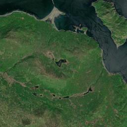Uyak Alaska map(satellite map)