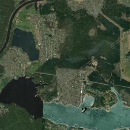 Klyazminskoe Reservoir Satellite Map