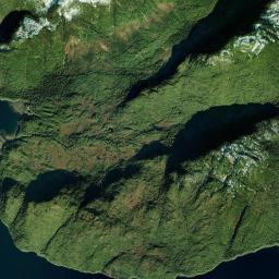 Waterfall Alaska map(satellite map)