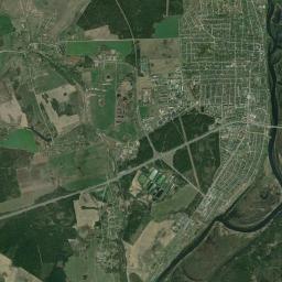 Byarezinski Rayon Satellite Map