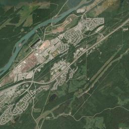 Hinton Satellite Map