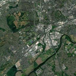 Nottingham, uk Satellite Map