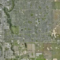 Red Deer Satellite Map
