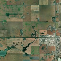 Kindersley Satellite Map