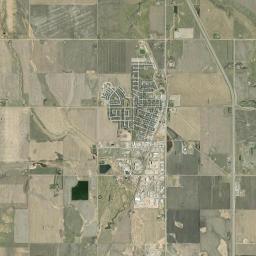 Crossfield Satellite Map