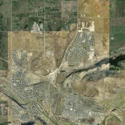 Cochrane Satellite Map