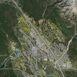 Canmore Satellite Map