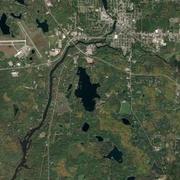 Rhinelander Satellite Map
