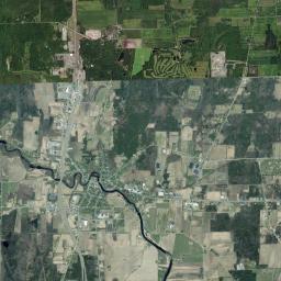 Champlain New York Satellite Map