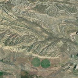 Hot Springs County Satellite Map