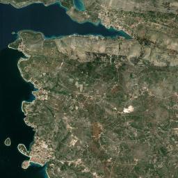 Primošten Satellite Map