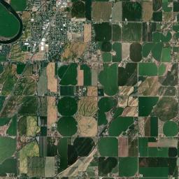 Shelley Satellite Map