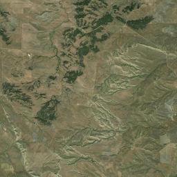 Fall River County Satellite Map