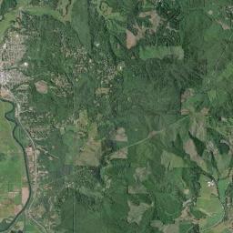 Coquille Satellite Map