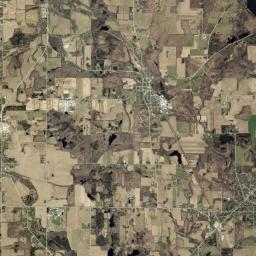 Silver Springs New York Satellite Map