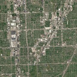 Center Line Satellite Map