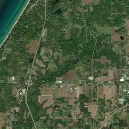 Lake Michigan Beach Satellite Map