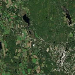West Thompson Connecticut Satellite Map