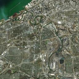 Cleveland Satellite Map