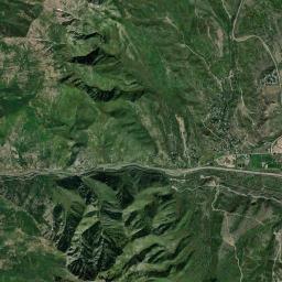 Interstate 84, Uinta-Wasatch-Cache National Satellite Map