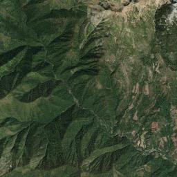 Trinity Alps California map(satellite map)