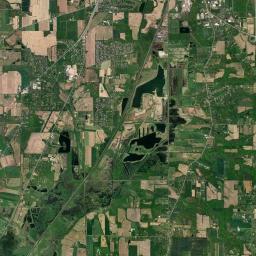 Burnetts Corners Ohio Satellite Map