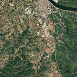 Amposta Satellite Map