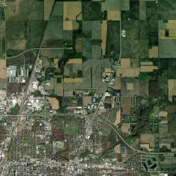 Champaign County Satellite Map