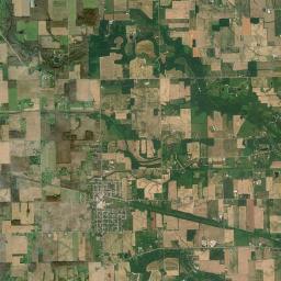 Bradford Ohio Satellite Map