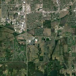 Sangamon County Satellite Map