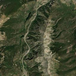 Interstate 70, White River National Forest Satellite Map