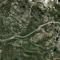 Donner California map(satellite map)